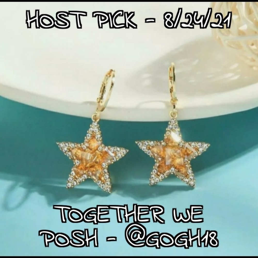 Crystal Star Earrings